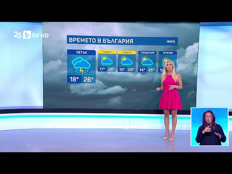 Видео: bTV Времето (11.09.2025 г. – централна емисия)