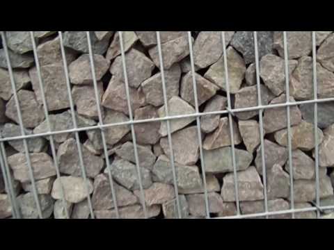 Видео: Ограждение габионного типа. Результат.  Часть 4