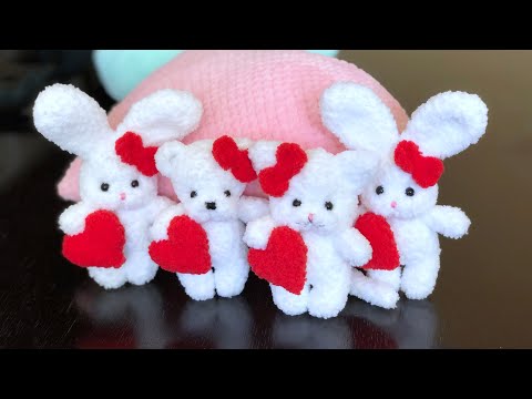 Видео: Сердце и бантик для зайки. Мастер-класс. Часть 3