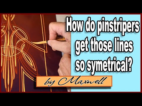 Видео: Как же пинстриперам удаётся добиться такой симметричности линий? Ответ...