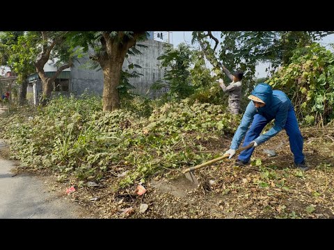 Видео: Мы убираем этот грязный тротуар в надежде, что люди будут поддерживать его в чистоте.