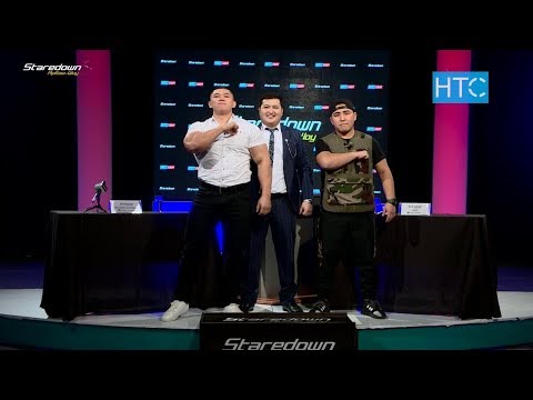 Видео: Бодибилдер Келдибек Атайбек уулу VS рэпер Добр / Staredown / Арбаш-шоу #5 / НТС