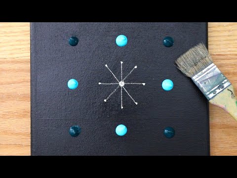 Видео: Свет и галактика ⭐️Акриловая живопись на черном холсте