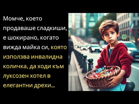Видео: Момче продава сладкиши на улицата, за да помогне на майка си в инвалидна количка, но открива...