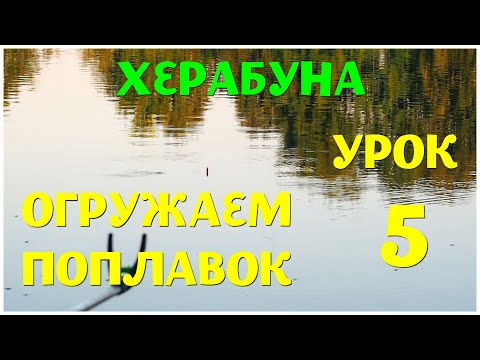 Видео: Херабуна Урок 5. Огружаем поплавок на водоеме. 2 крючка на дне с полным контролем теста на крючках.