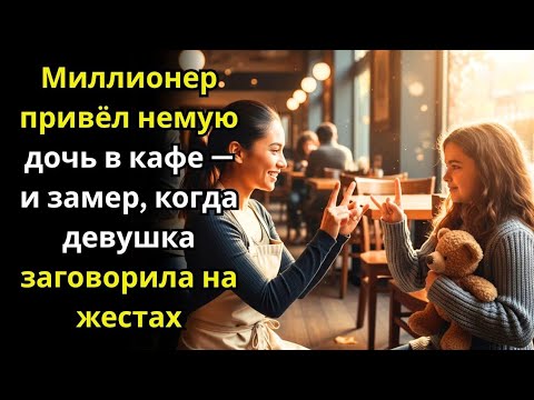 Видео: Миллионер привёл немую дочь в кафе — и замер, когда девушка заговорила на жестах