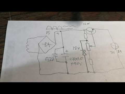 Видео: Простейший стабилизированный лабораторный блок питания