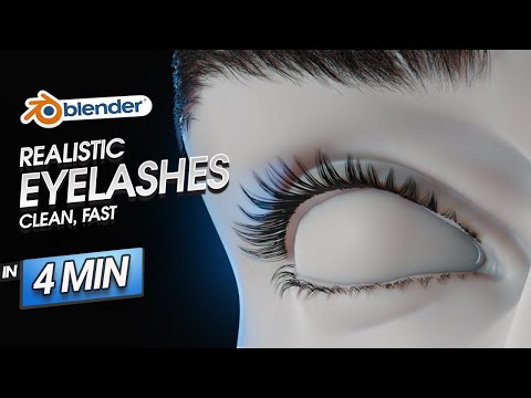 Видео: Как создать ресницы быстро и аккуратно в блендере за 4 минуты