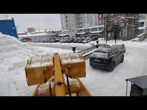 Видео: Уборка снега погрузчиком Lonking LG833N 28/11/2022