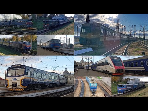 Видео: Вперше на каналі! ЕПЛ2Т-002, ЕПЛ2Т-007; 2те10ут, дпкр3,др1а,чс7, вл80к/т, те33ас. Станція Львів.