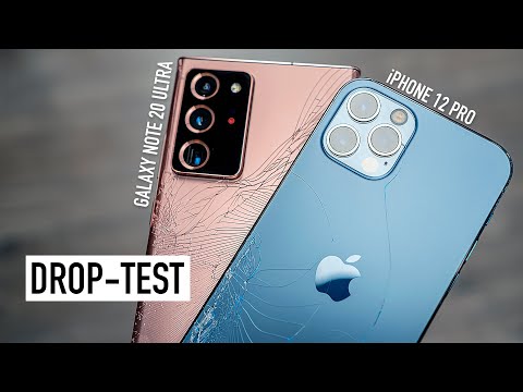 Видео: iPhone 12 Pro и Galaxy Note 20 Ultra - Drop Test! Ceramic Shield или Gorilla Glass 7?