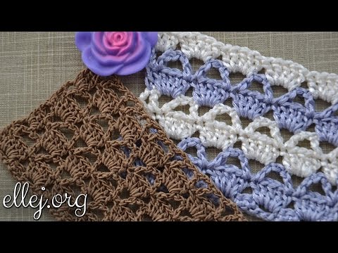 Видео: ♦ Ажурный узор крючком Корзинки • МК и Схема • ellej