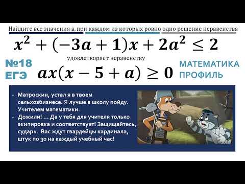 Видео: №18 ЕГЭ математика профиль (параметр)