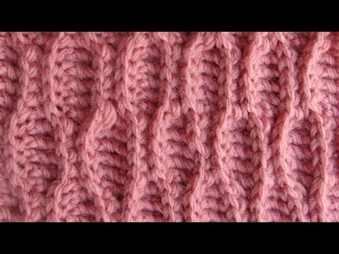 Видео: Узор из вогнутых столбиков 19 Вязание крючком Crochet pattern