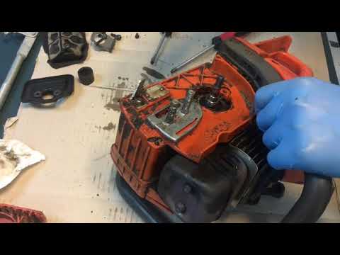 Видео: Изменены подшипники с уплотнениями на бензопиле Husqvarna 136 137 141 142