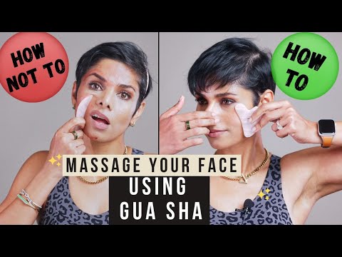 Видео: Гуа Ша/ КАК НУЖНО и КАК НЕ НАНОСИТЬ НА ЛИЦО