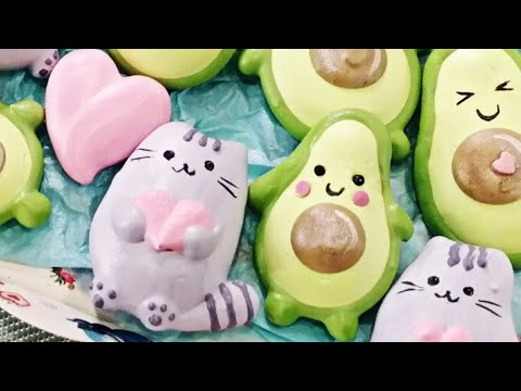 Видео: Фигурки из безе / Безе Авокадо
