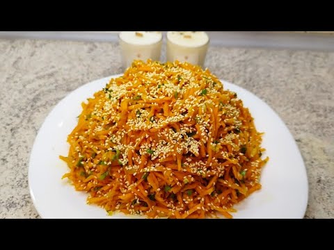 Видео: Тот Самый Витаминный Салат из Тыквы в Корейском Стиле Съедается Моментально!