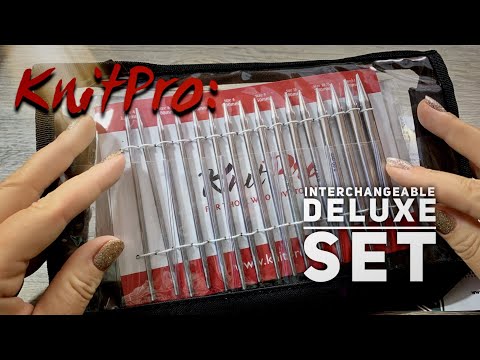 Видео: Обзор набора круговых никелированных спиц KnitPro Deluxe Set Nova Metal