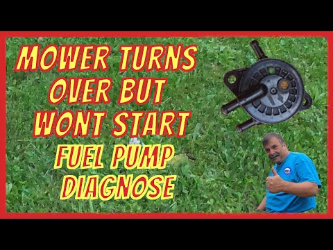 Видео: Газонокосилка вращается, крутится, но не запускается. Диагностика топливного насоса.