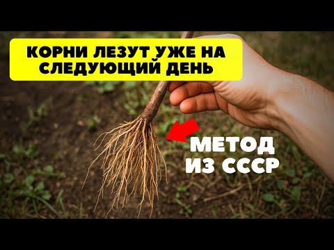 Видео: Корни любого Черенка будут уже на следующий день. Используйте этот совет из СССР!