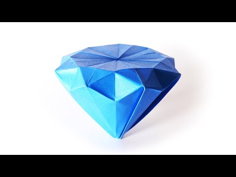 Видео: Origami Diamond (Jeremy Shafer) Oригами おりがみ Oριγκάμι 折纸 摺紙 พับ 종이접기 Paper Crafts