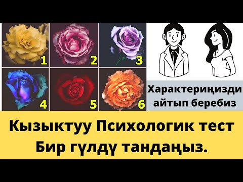 Видео: Психологик тест.№2. Сүрөттү тандаңыз, характериңизди айтабыз.
