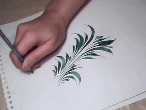Видео: Травка (роспись), brushstrokes, paint, irishkalia