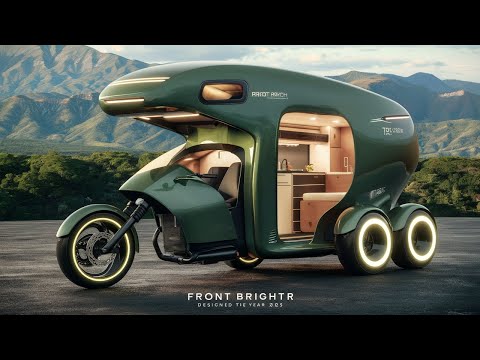 Видео: Трехколесный автодом 2025 года — будущее мини-домов для путешествий 🚲🏕️
