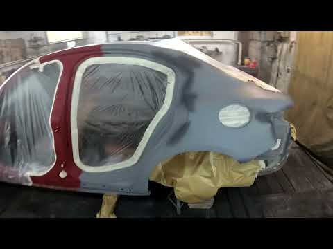 Видео: Финал подготовки и покраска Alfa Romeo Giulia | Sikkens, Wanda, Kiwami4, 3M