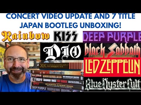 Видео: Обзоры распаковки пиратских концертных видео! Led Zeppelin, Kiss, Dio, Black Sabbath, Rainbow, Pu...