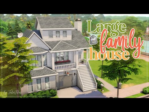Видео: Дом семьи Паркер🎈│Строительство│Large Family House│SpeedBuild│NO CC [The Sims 4]