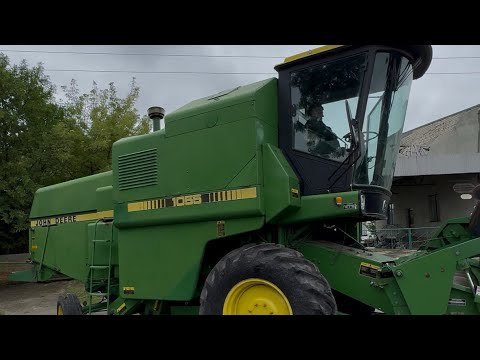 Видео: Огляд і запуск мінікомбайна! Свіжий John deere 1055