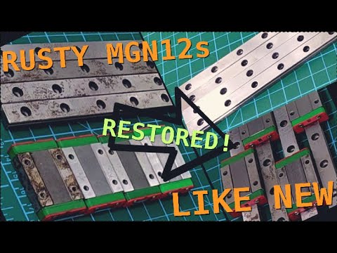 Видео: Восстановление линейных рельс MGN12 | Модернизация Ender 3