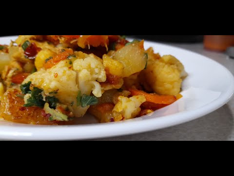 Видео: Цветная капуста с картошкой и курицей