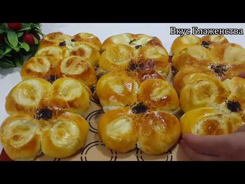 Видео: Нежные домашние булочки с творожной начинкой – идеально к чаю! 🥐☕ #fypシ #bakewithme #delicious