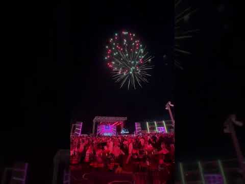 Видео: Night party in Rixos Radamis Sharm El Sheikh ночное шо. #party#fireworks#concert#travel#shorts#short