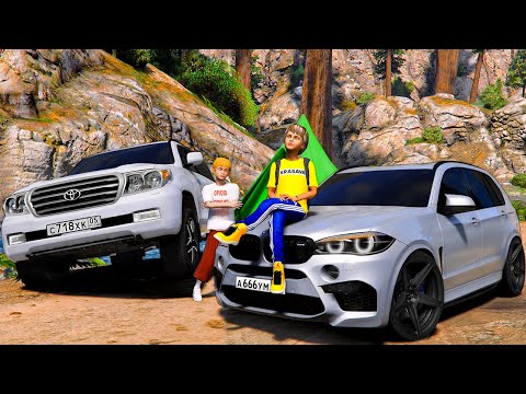 Видео: ОПЕРСКАЯ ЕЗДА В GTA 5 - ПРОВЕРКА TOYOTA LAND CRUISER 200 И BMW X5M НА ПРОХОДИМОСТЬ В ЛЕСУ! 🌊ВОТЕР
