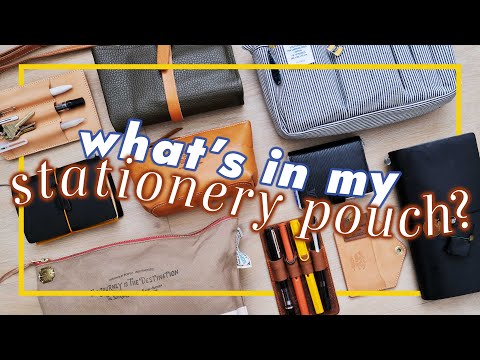 Видео: Что в моём канцелярском мешочке? 👝 Средний мешочек Delfonics и мешочек TSL Engineer