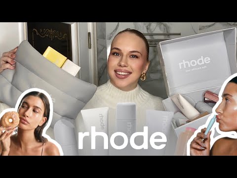 Видео: ОБЗОР БРЕНДА RHODE от Хейли Бибер 🤍 | самая популярная косметика 2024 | уход, блески, румяна