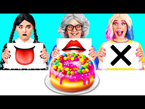 Видео: Откуси Лизни или Ничего Челлендж | Фантастические Лайфхаки с Едой от BaRaDa Best