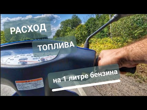 Видео: Расход топлива скутера 50 кубов или сколько проедет Хонда Дио на 1 литре бензина ?