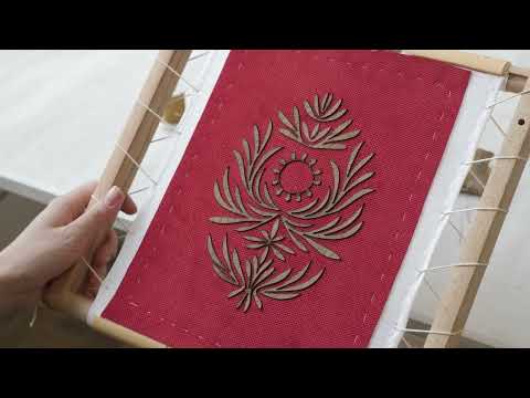 Видео: Литой шов  Золотное шитье  Урок 3