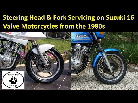 Видео: Обслуживание рулевой колонки и вилки на мотоциклах Suzuki GS 16 Valve 1980-х годов