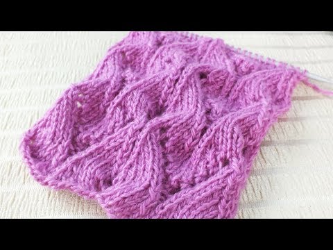 Видео: ✔АЖУРНЫЙ И ОБЪЕМНЫЙ УЗОР СПИЦАМИ |ПРОСТОЙ АЖУРНЫЙ УЗОР | СХЕМА