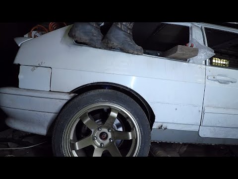 Видео: Допил задка 4WD 2JZ ВАЗ 2113. Как отрезать ровно арку без болгарки.