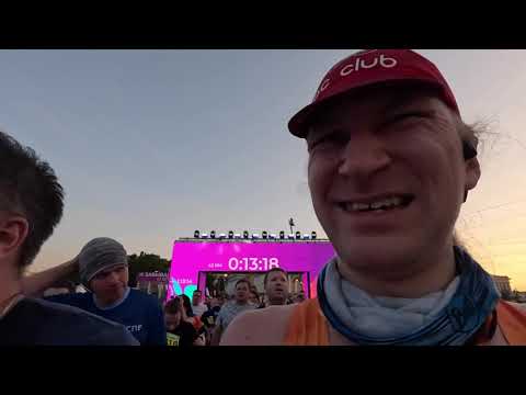Видео: Марафон Белые Ночи 2023 - 10 км Босиком в Vibram Fivefingers V-Run