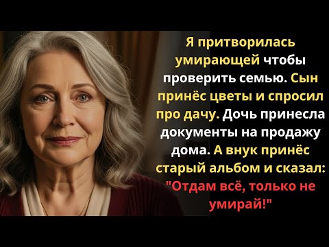 Видео: Я солгала семье, что умираю. Только один человек заплакал — и получил всё моё наследство