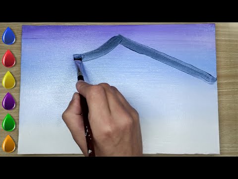 Видео: Места, хранящие воспоминания - Акриловая живопись для начинающих