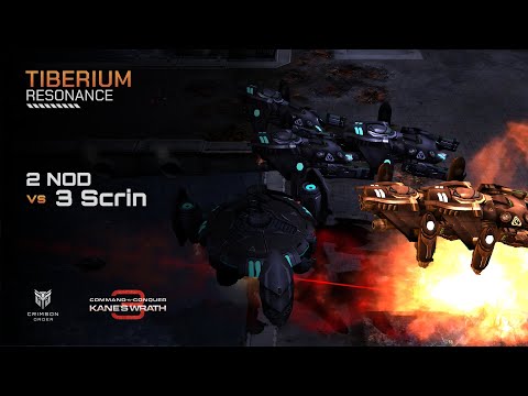 Видео: Kane's Wrath [Мод Тибериевого Резонанса] — 2 NOD против 3 Scrin Brutal AI